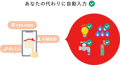 引越しれんらく帳を使うと