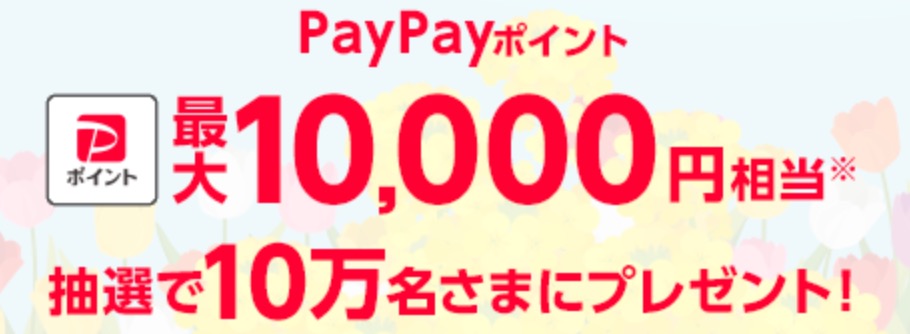 【ワイモバイルLINEキャンペーン】「PayPayポイント 最大10,000円相当」がその場で当たる！